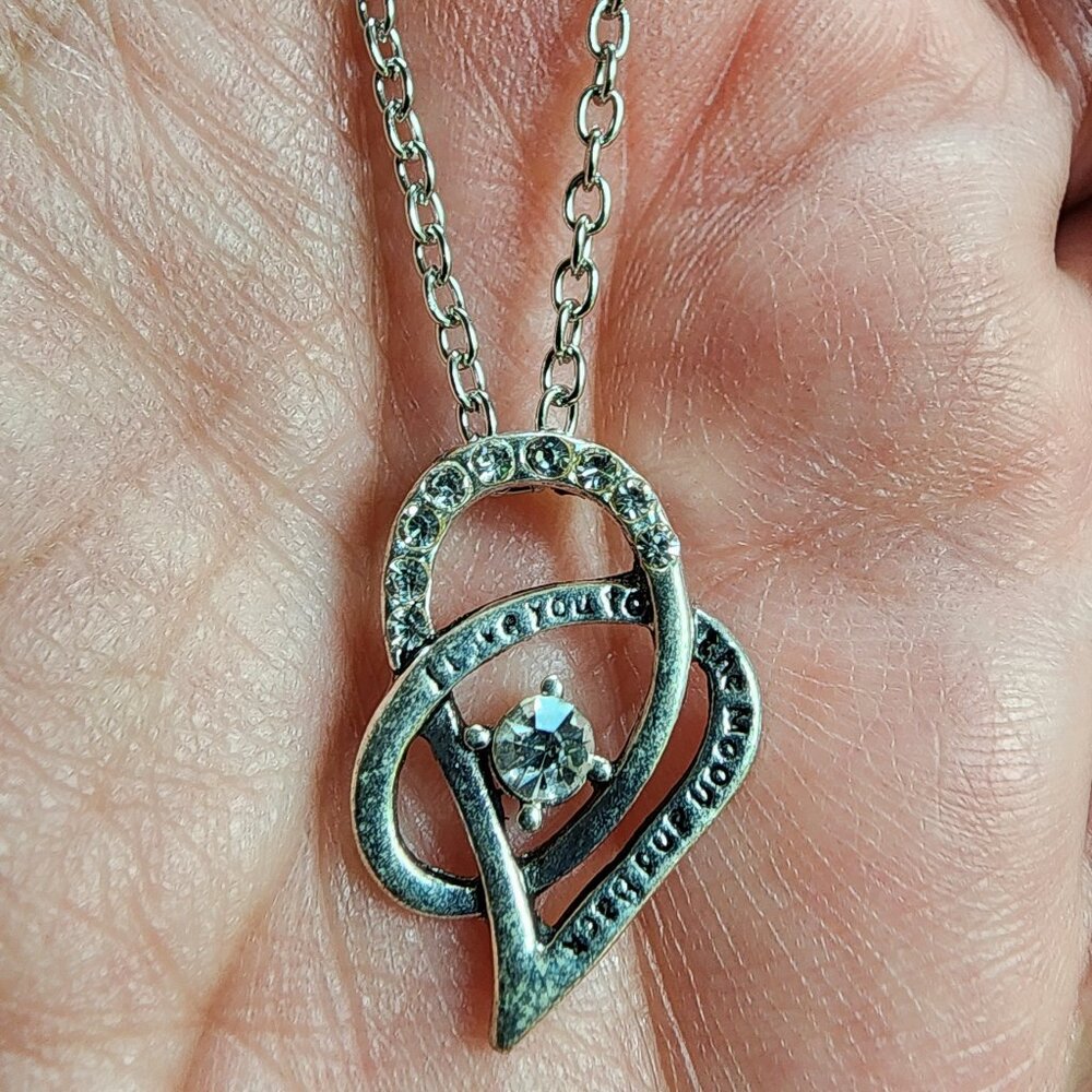 Amazon "I Love You To The Moon And Back" Pendant Necklace